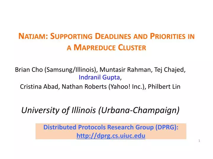 natjam supporting deadlines and priorities in a mapreduce cluster