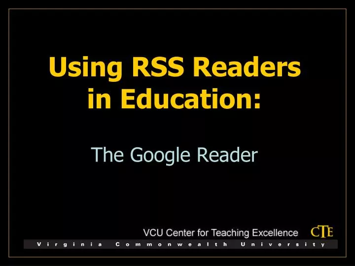 using rss readers in education the google reader