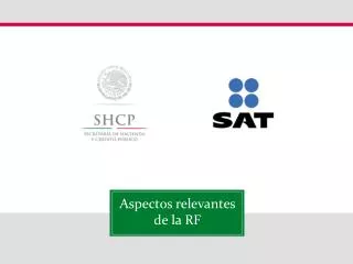 aspectos relevantes de la rf