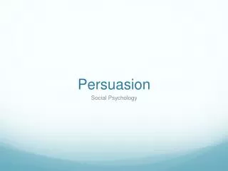 Persuasion