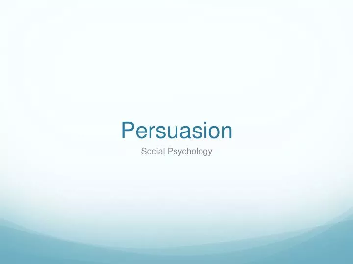 persuasion