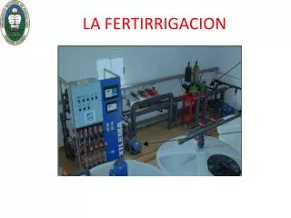 la fertirrigacion