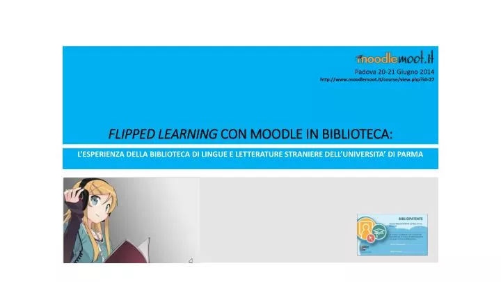 flipped learning con moodle in biblioteca