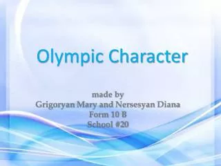 Olympic Character