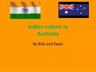 Indian culture in Australia