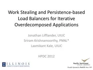 Work Stealing and Persistence-based Load Balancers for Iterative Overdecomposed Applications