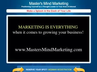 www.MastersMindMarketing.com
