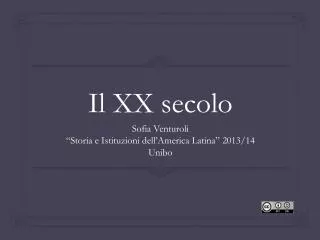 il xx secolo