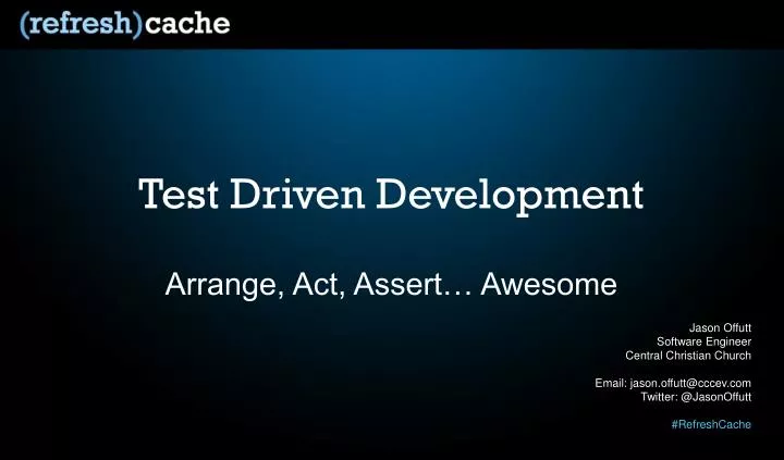 test driven development