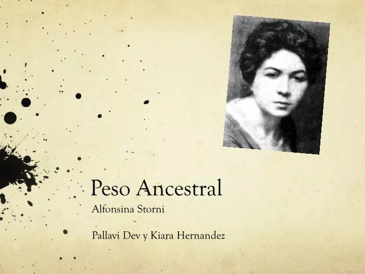 peso ancestral