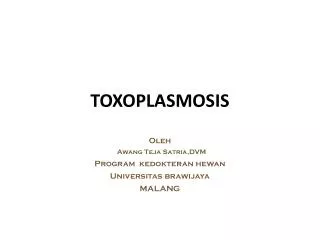 toxoplasmosis