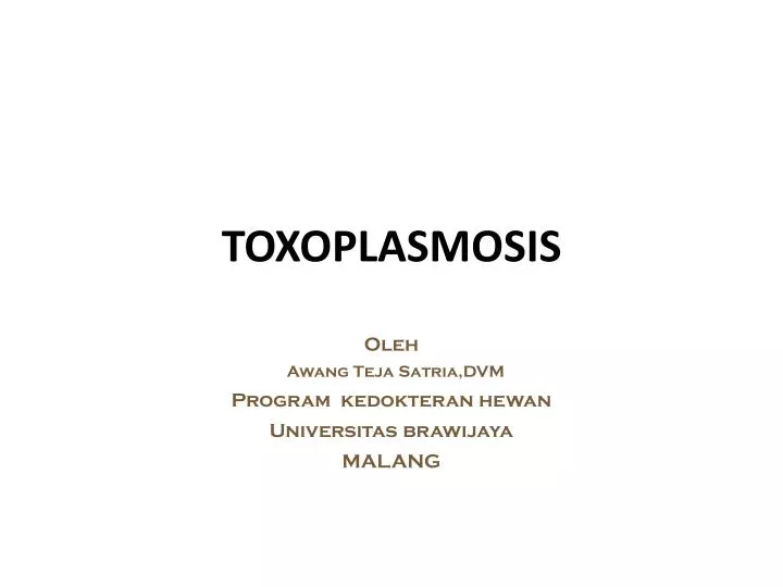 toxoplasmosis