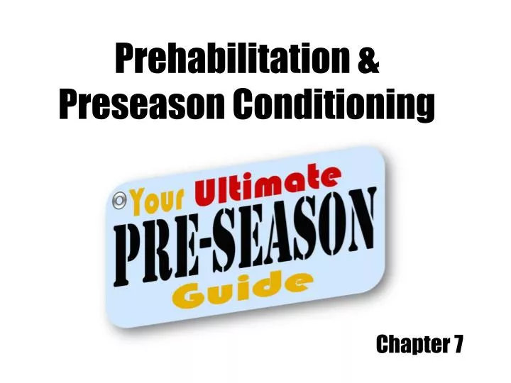 prehabilitation preseason conditioning