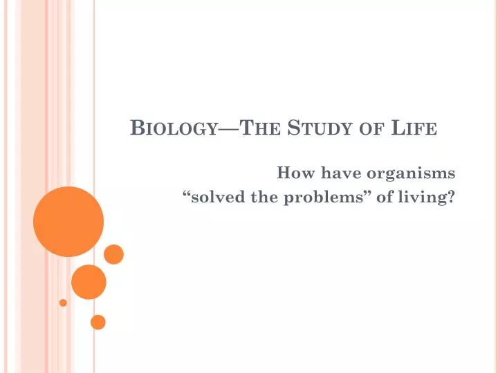 biology the study of life