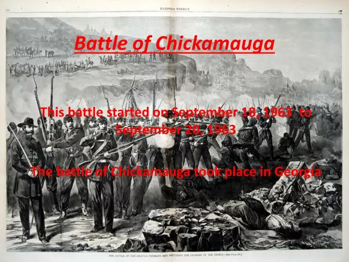 battle of chickamauga
