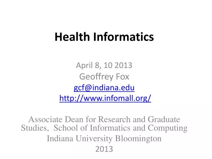 health informatics