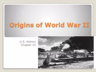 Origins of World War II