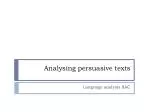 PPT - Persuasive Texts PowerPoint Presentation, free download - ID:1848168