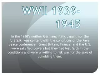 WWII 1939-1945