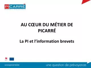 au c ur du m tier de picarr la pi et l information brevets