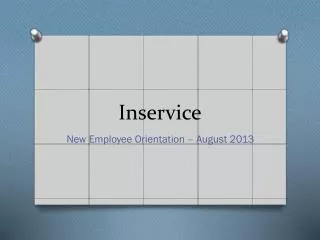 Inservice