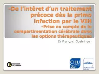 dr fran ois goehringer