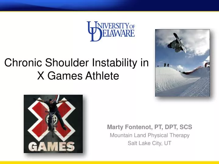 chronic shoulder instability in x games athlete