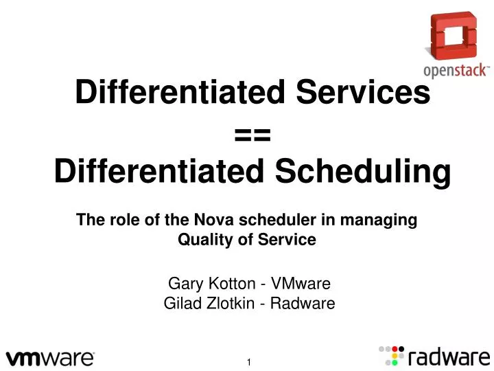 the role of the nova scheduler in managing quality of service