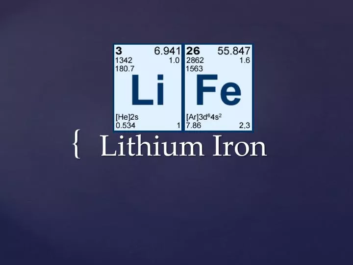 lithium iron