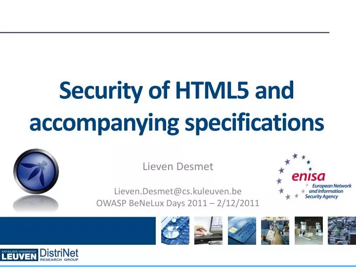 security of html5 and accompanying specifications