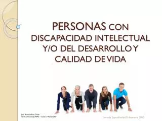 personas con discapacidad intelectual y o del desarrollo y calidad de vida