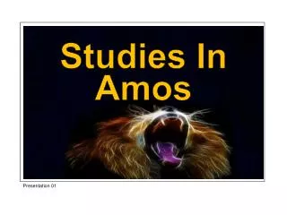 Studies In Amos
