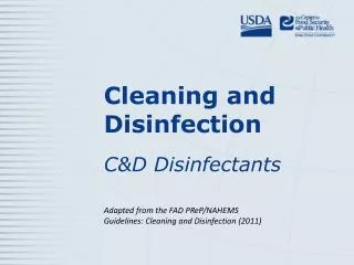 cleaning and disinfection