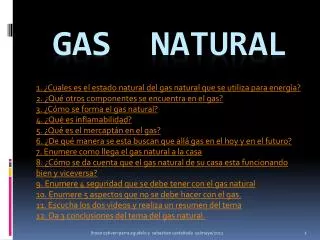 gas natural