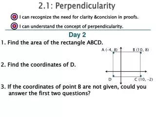 2.1: Perpendicularity