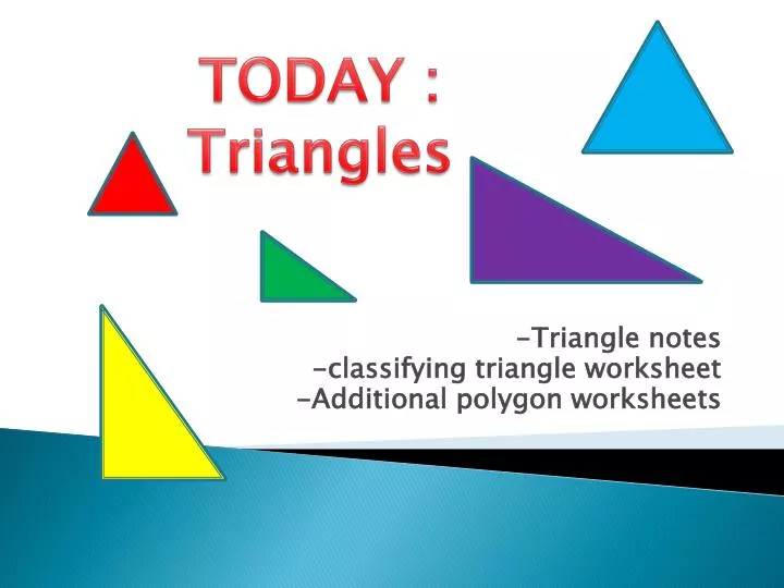 triangle notes classifying triangle worksheet additional polygon worksheets