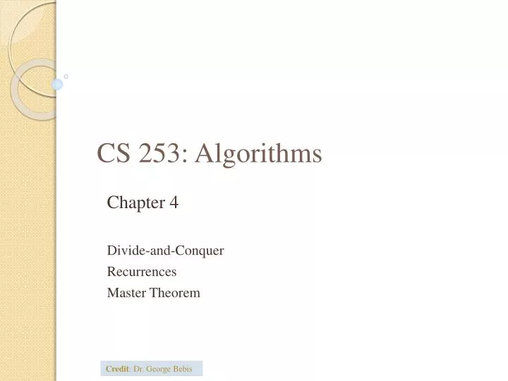 cs 253 algorithms