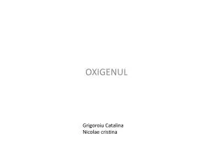 oxigenul