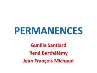 permanences