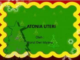 atonia uteri