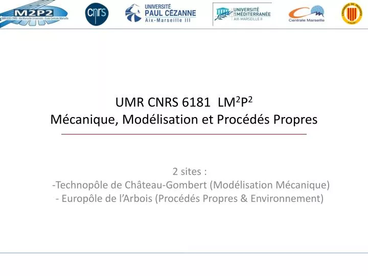 umr cnrs 6181 lm 2 p 2 m canique mod lisation et proc d s propres