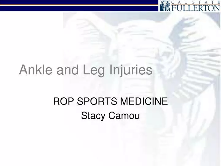 ankle and leg injuries