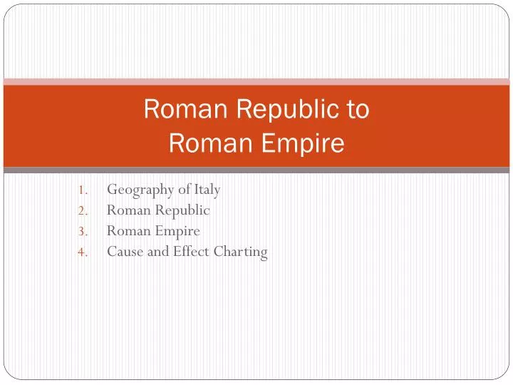 roman republic to roman empire