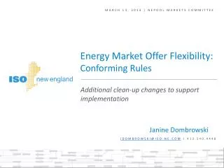 March 13, 2014 | NEPOOL markets committee