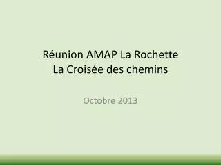 Réunion AMAP La Rochette La Croisée des chemins