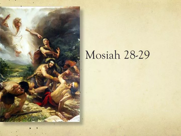 mosiah 28 29