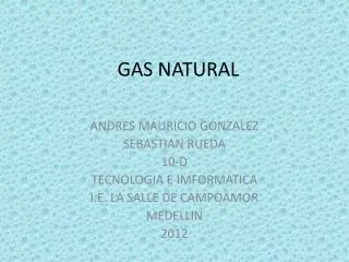 gas natural