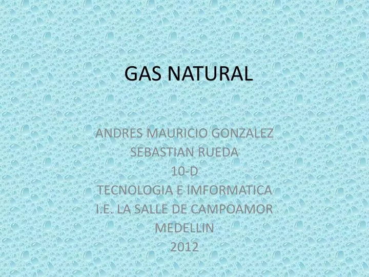 gas natural