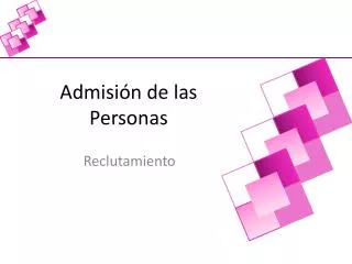 admisi n de las personas