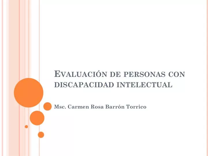 evaluaci n de personas con discapacidad intelectual